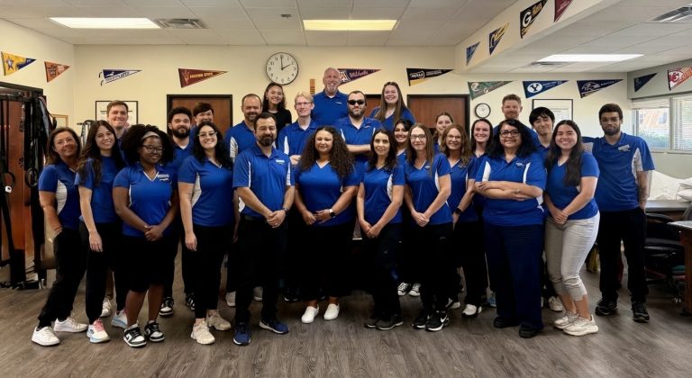 Petersen Physical Therapy's all-staff team in mid-2026.